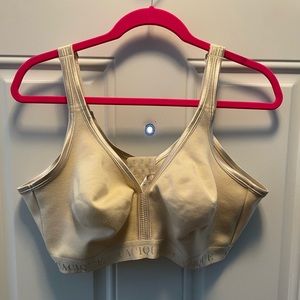 Cacique Cotton Unlined No-Wire Bra 44D Beige
